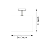 Endon Lighting - 101695 - Semi Flush Light