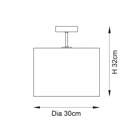 Endon Lighting - 101695 - Semi Flush Light