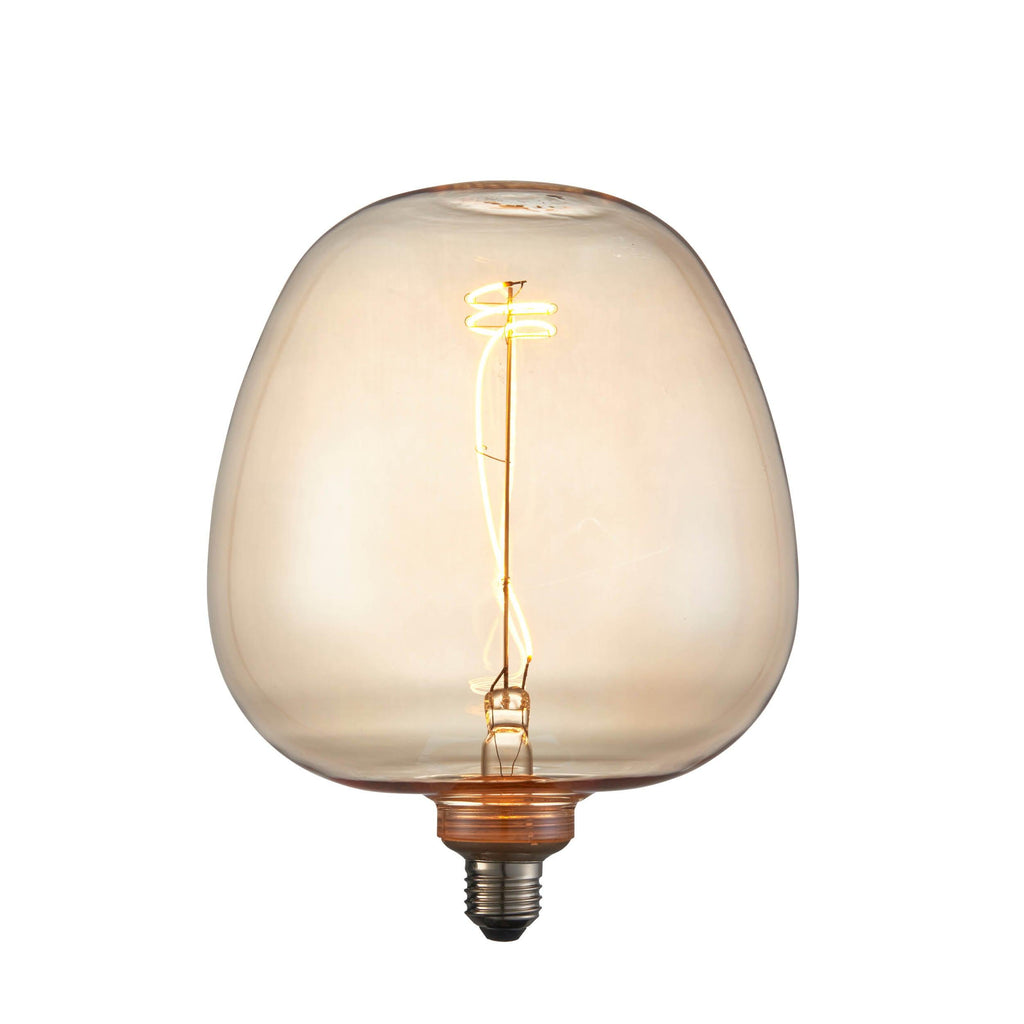 Endon Lighting 102622 - Endon Lighting 102622 Swirl Un-Zoned Accessories Amber glass Non-dimmable