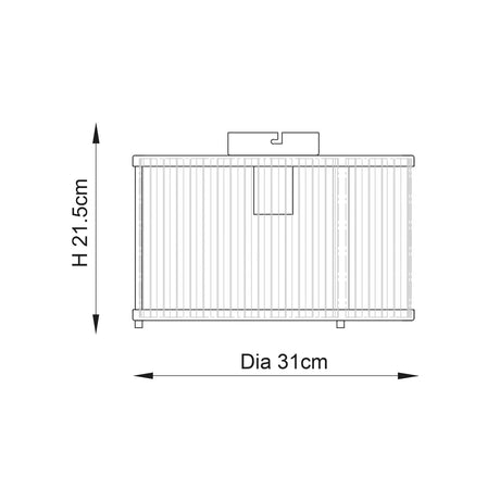 Endon Lighting - 106265 - Flush Light