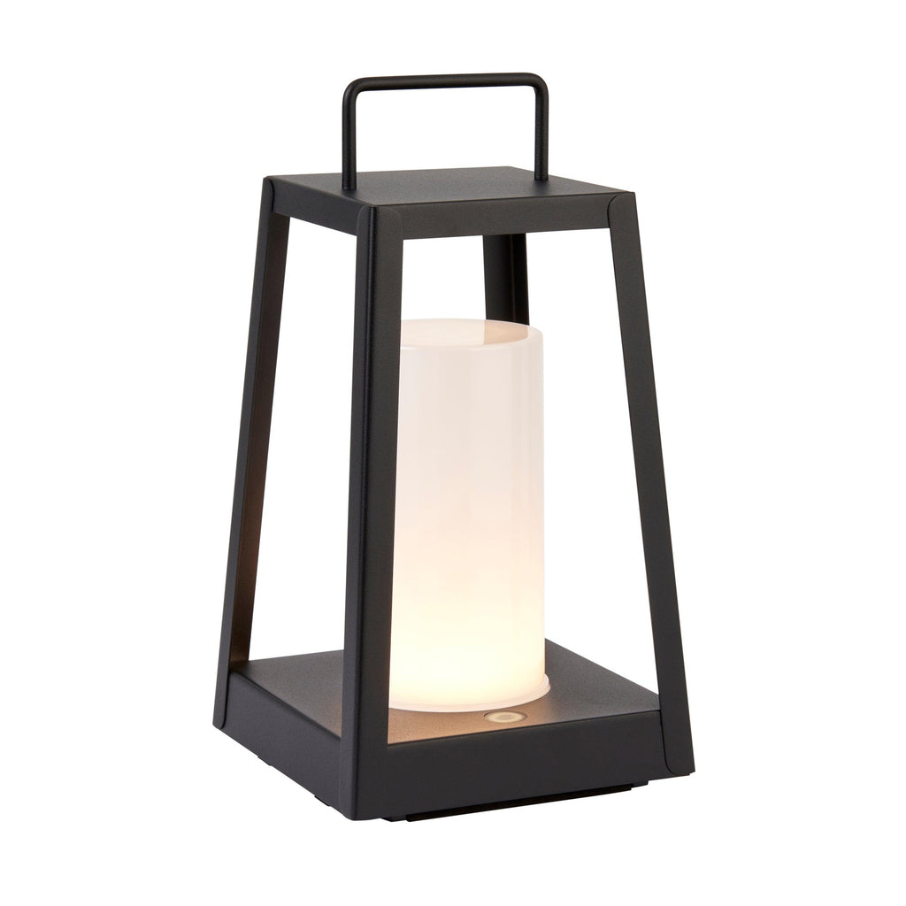 Endon Lighting 106800 - Endon Lighting 106800 Tallow Outdoor Table Lamps Matt black & white pc Step dimmable