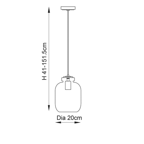 Endon Lighting - 106923 - Pendant Light