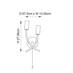 Endon Lighting - 146-2CH - Wall Lights
