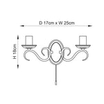 Endon Lighting - 2030-2AN - Wall Lights
