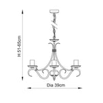 Endon Lighting - 2030-3AN - Pendant Light