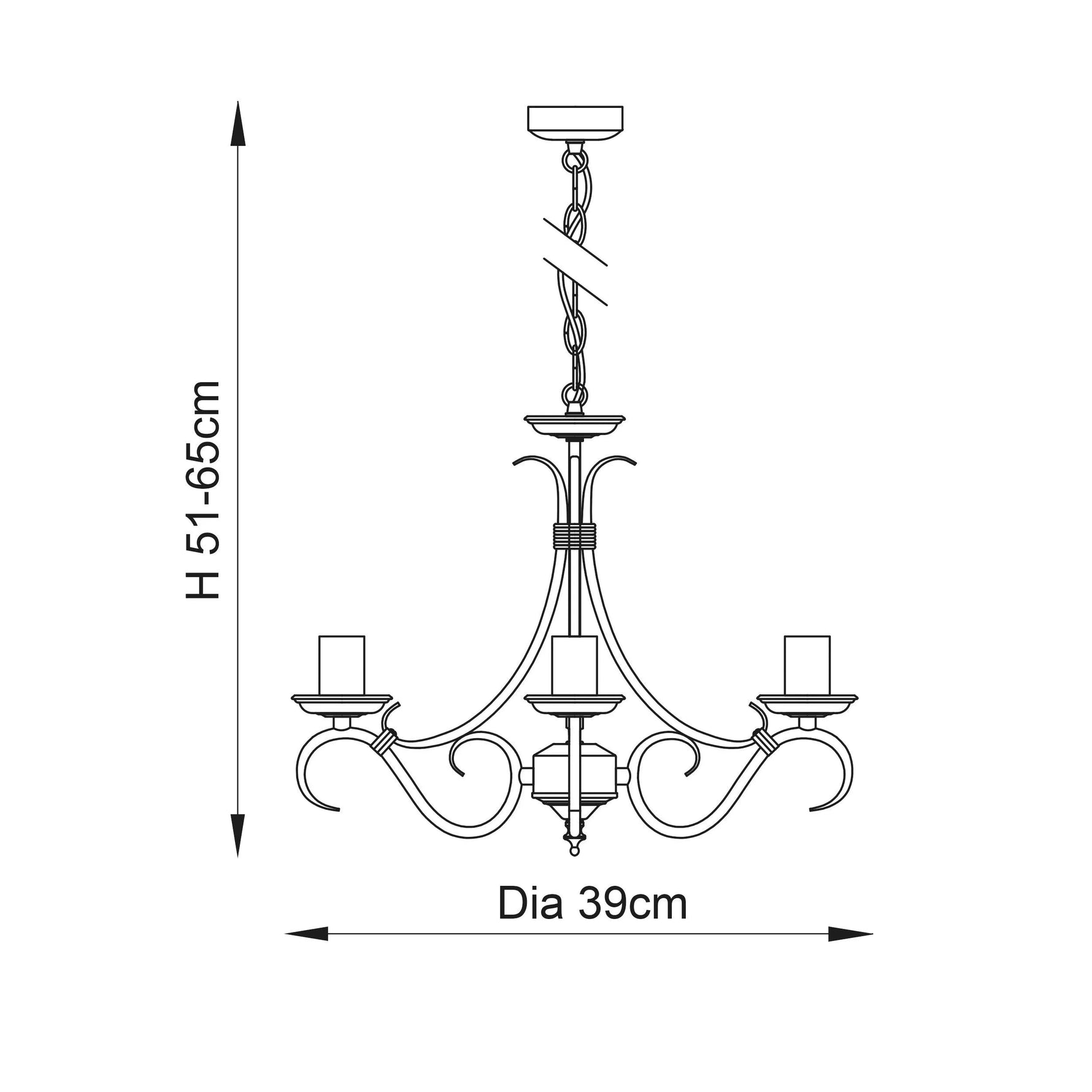 Endon Lighting - 2030-3AN - Pendant Light