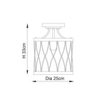 Endon Lighting - 61497 - Flush Light