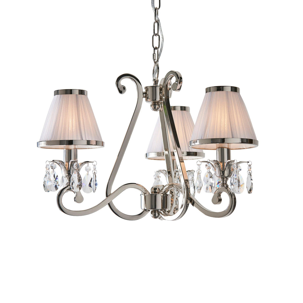 Endon Lighting 63514 - Endon Interiors 1900 Range 63514 Indoor Pendant Light 3 x 40W E14 candle Dimmable