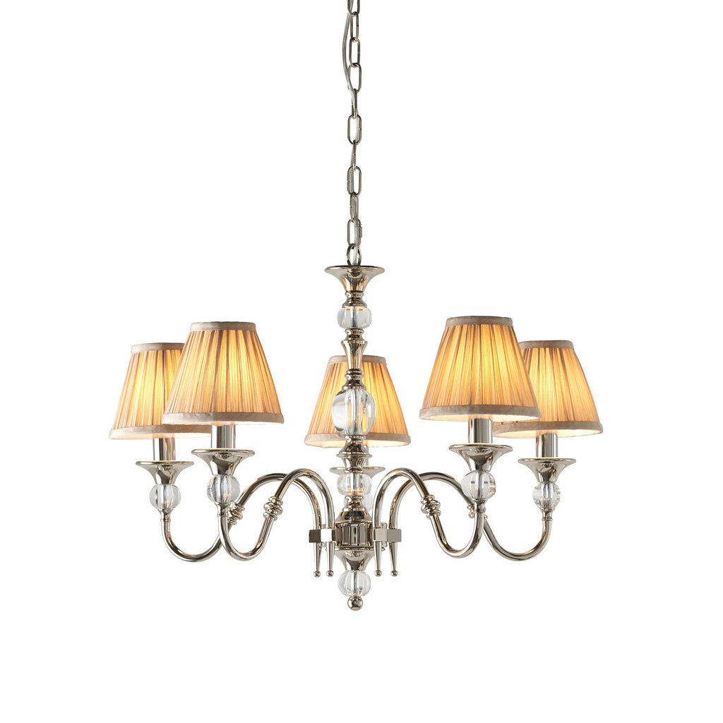 Endon Lighting 63580 - Endon Interiors 1900 Range 63580 Indoor Pendant Light 5 x 40W E14 candle Dimmable