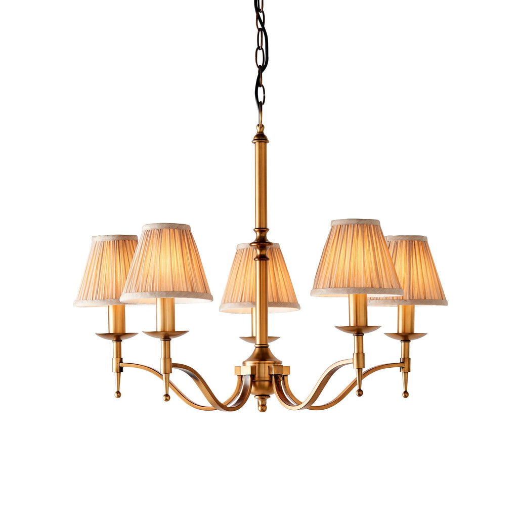 Endon Lighting 63627 - Endon Interiors 1900 Range 63627 Indoor Pendant Light 5 x 40W E14 candle Dimmable