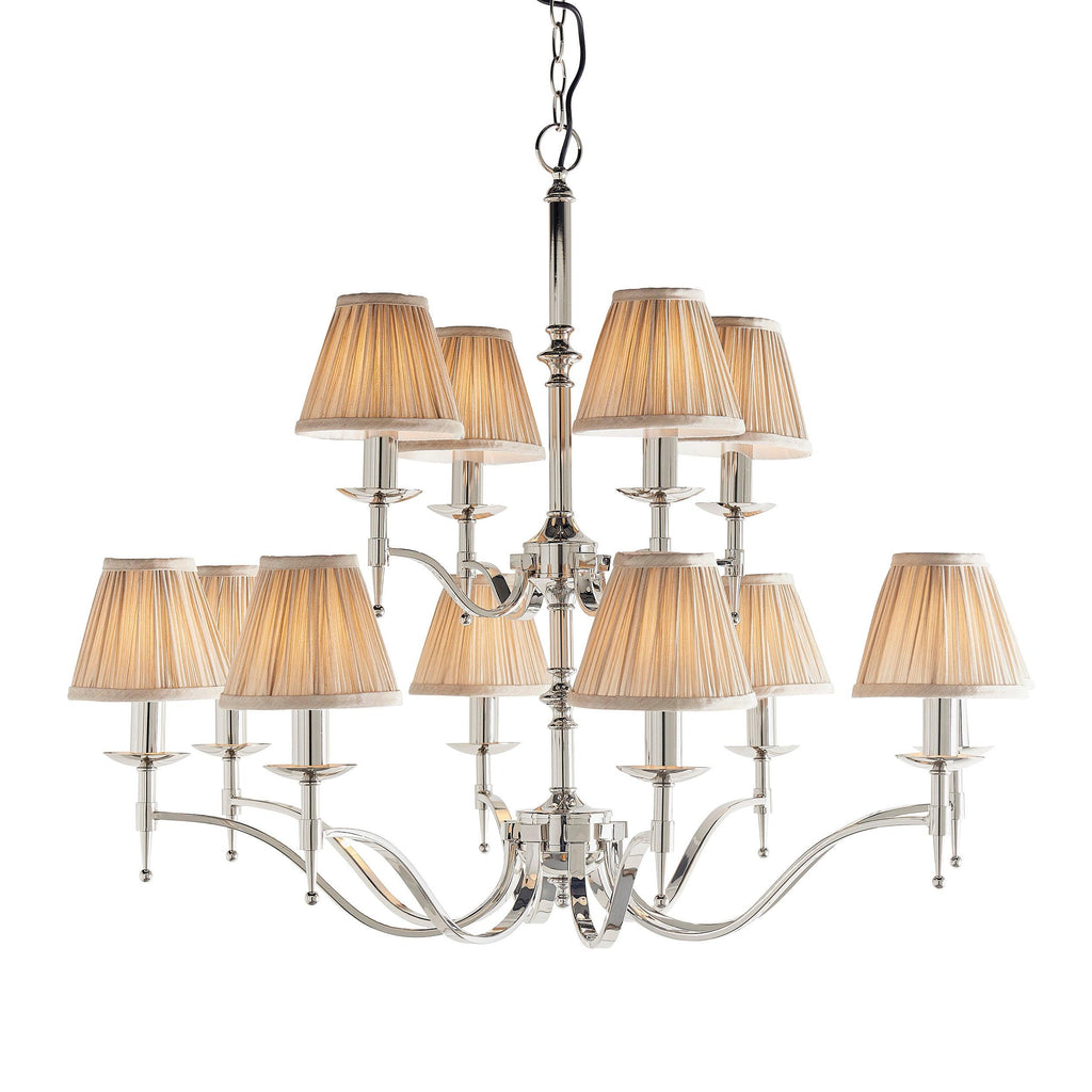 Endon Lighting 63632 - Endon Interiors 1900 Range 63632 Indoor Pendant Light 12 x 40W E14 candle Dimmable