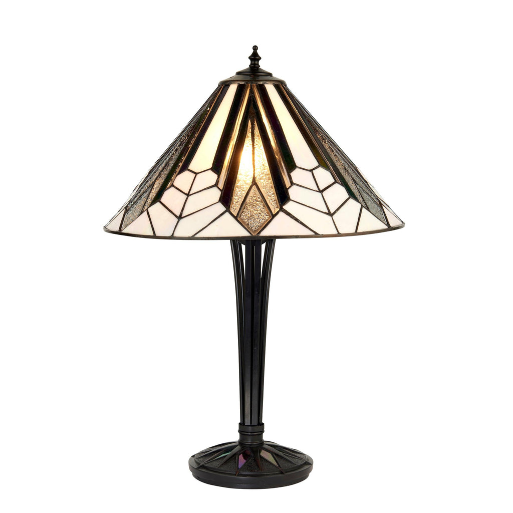 Endon Lighting 63939 - Endon Tiffany Lighting 63939 Indoor Table Light Astoria Range 2 x 60W E27 GLS Non-dimmable