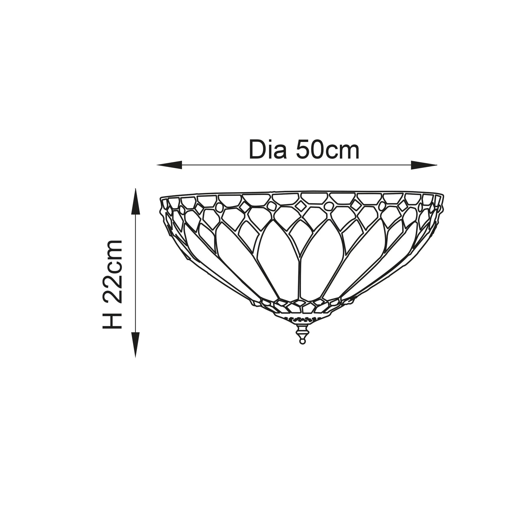 Endon Lighting - 63973 - Flush Light