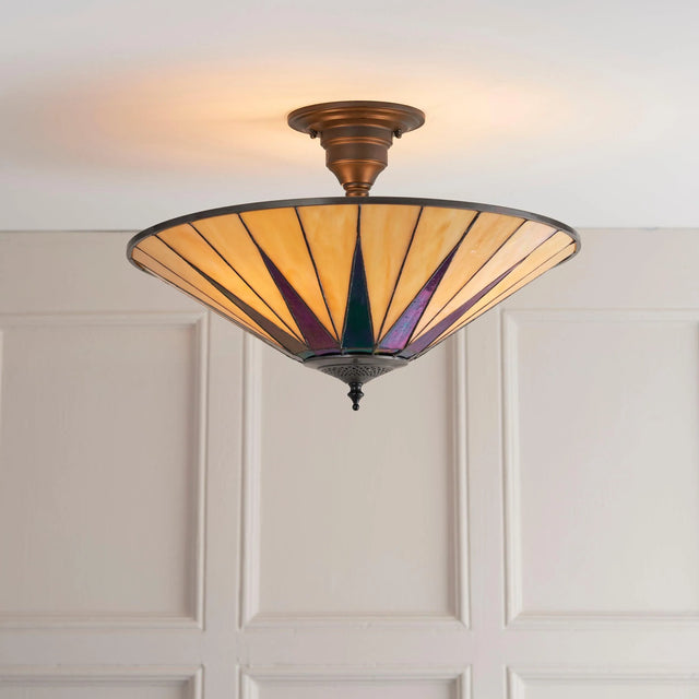 Endon Lighting - 64043 - Semi Flush Light