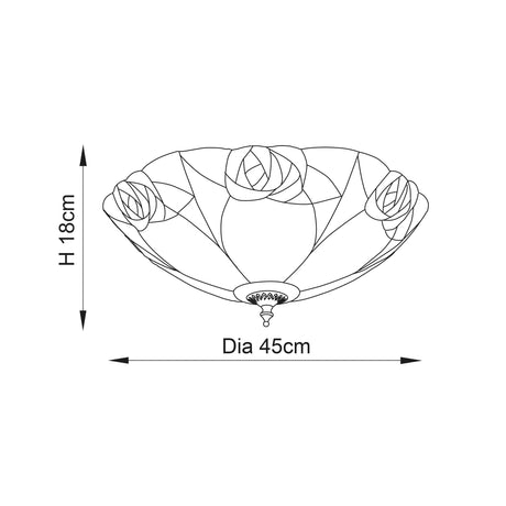 Endon Lighting - 64182 - Flush Light