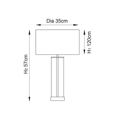 Endon Lighting - 68802 - Table Lamps