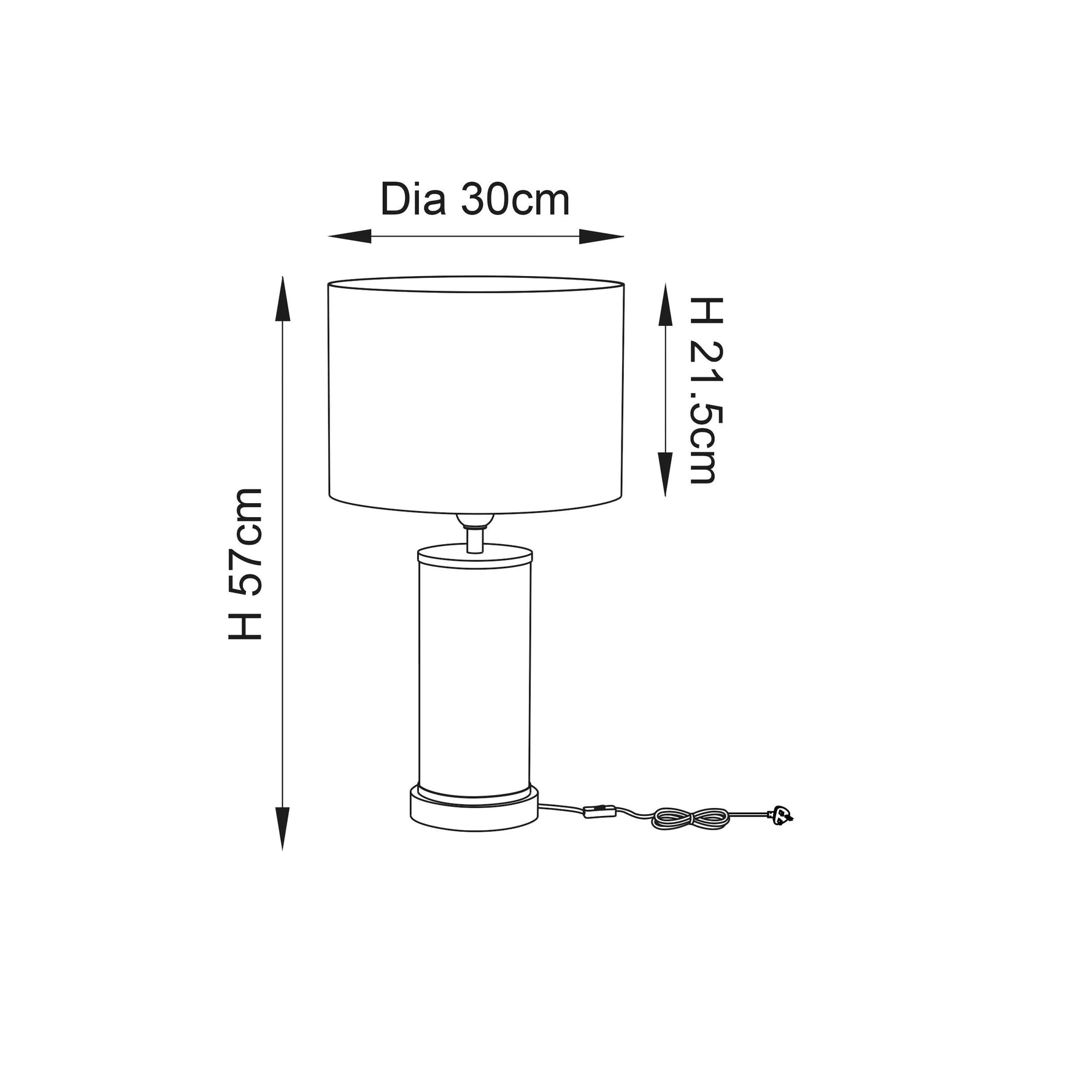 Endon Lighting - 71591 - Table Lamps