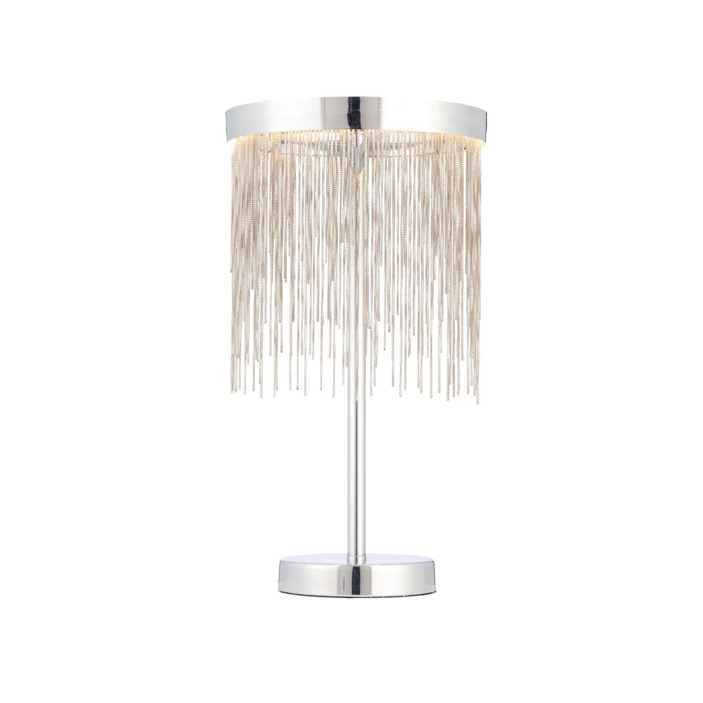 Endon Lighting 73769 - Endon Lighting 73769 Zelma Indoor Table Lamps Chrome plate & silver effect chain Non-dimmable