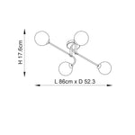 Endon Lighting - 75959 - Semi Flush Light