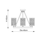 Endon Lighting - 76261 - Semi Flush Light