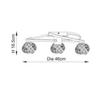 Endon Lighting - 76285 - Semi Flush Light