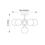 Endon Lighting - 76501 - Semi Flush Light