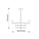 Endon Lighting - 76502 - Semi Flush Light