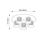 Endon Lighting - 76517 - Flush Light