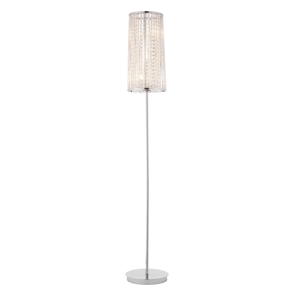Endon Lighting 76723 - Endon Lighting 76723 Sophia Indoor Floor Lamps Chrome plate & clear crystal Non-dimmable
