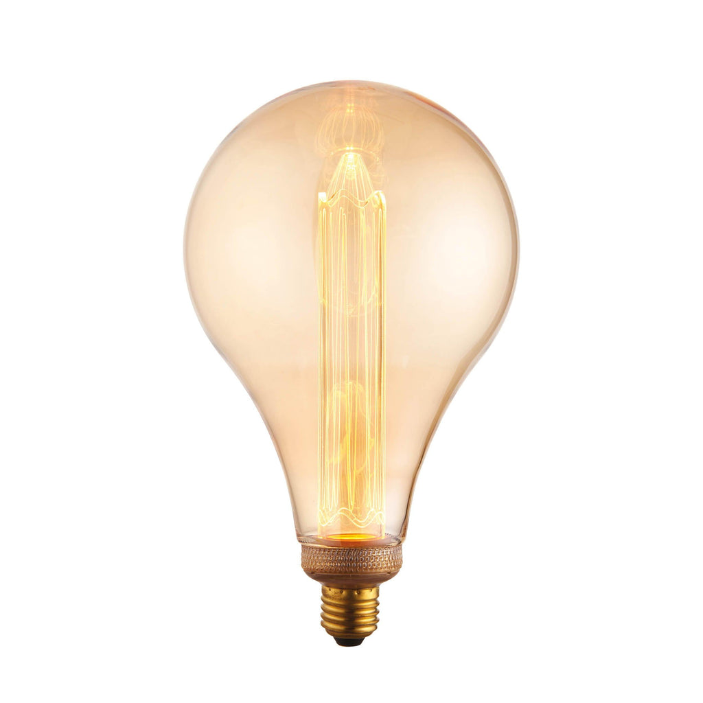 Endon Lighting 77084 - Endon Lighting 77084 XL E27 LED Globe Un-Zoned Accessories Amber glass Non-dimmable