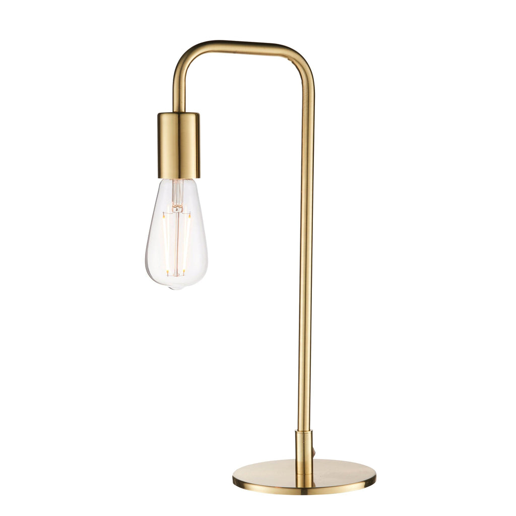Endon Lighting 77117 - Endon Lighting 77117 Rubens Indoor Table Lamps Satin brass plate Non-dimmable