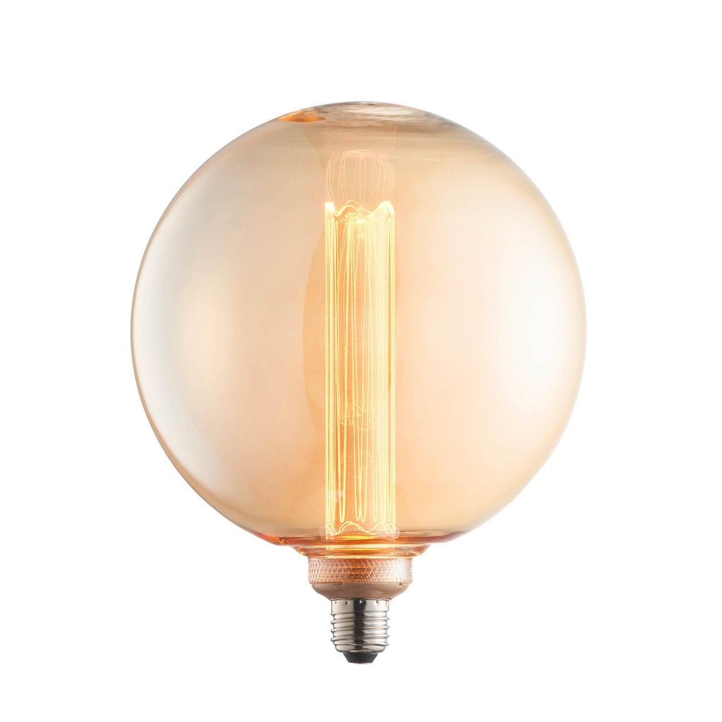 Endon Lighting 80169 - Endon Lighting 80169 Globe Un-Zoned Accessories Amber glass Non-dimmable