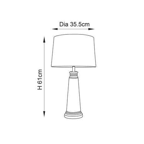Endon Lighting - 90545 - Table Lamps