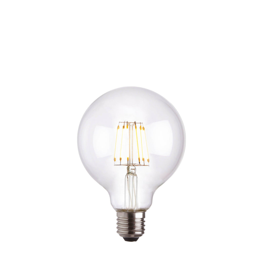 Endon Lighting 93023 - Endon Lighting 93023 E27 LED filament globe Un-Zoned Accessories Clear glass Dimmable