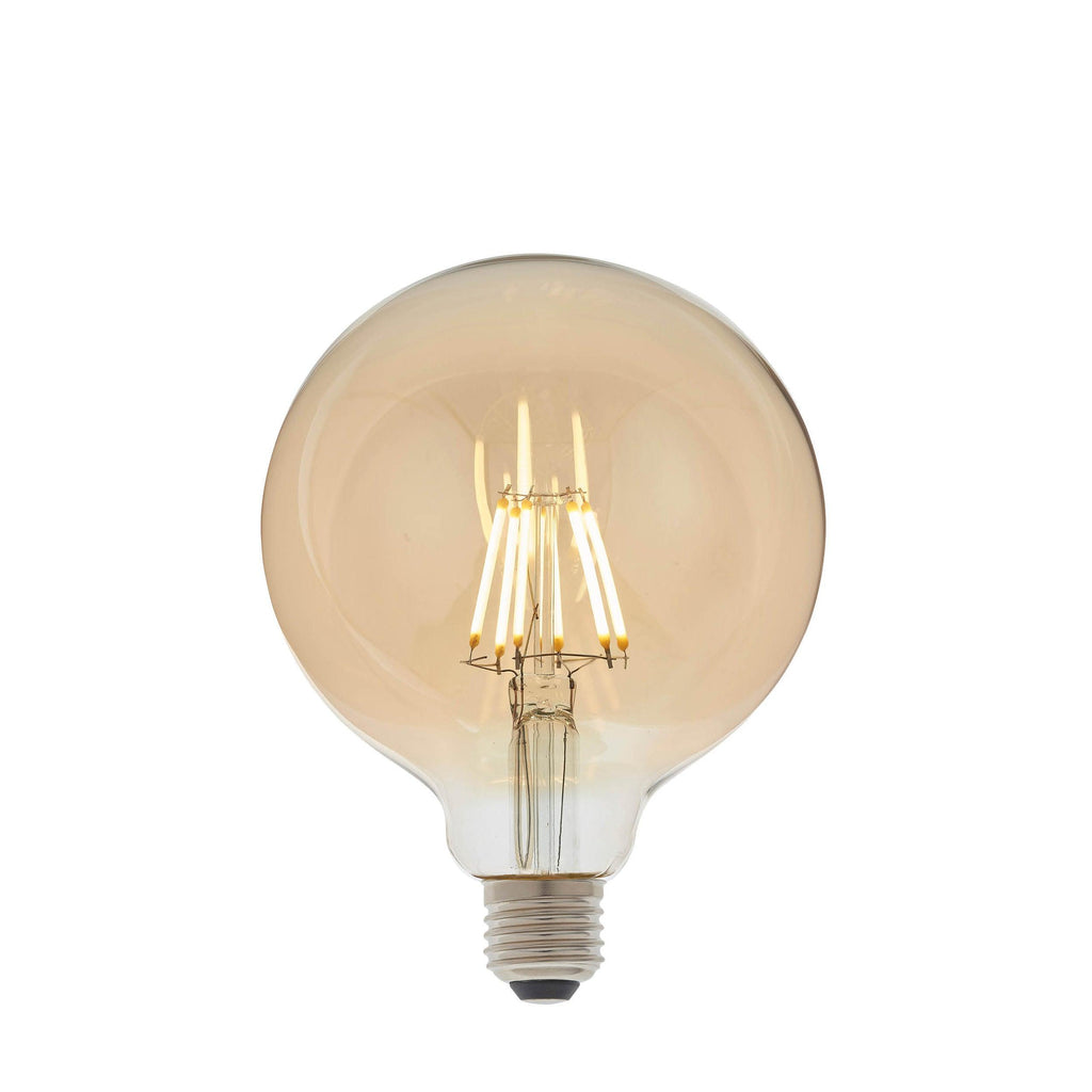Endon Lighting 93031 - Endon Lighting 93031 E27 LED filament globe Un-Zoned Accessories Amber glass Dimmable