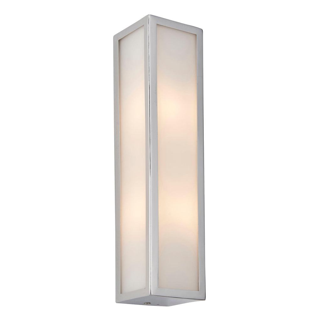 Endon Lighting 96137 - Endon Lighting 96137 Newham Bathroom Wall Light Chrome plate & frosted glass Dimmable