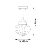 Endon Lighting - 97684 - Semi Flush Light