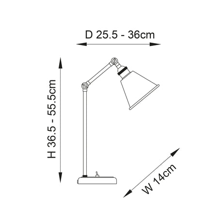 Endon Lighting - 97836 - Table Lamps
