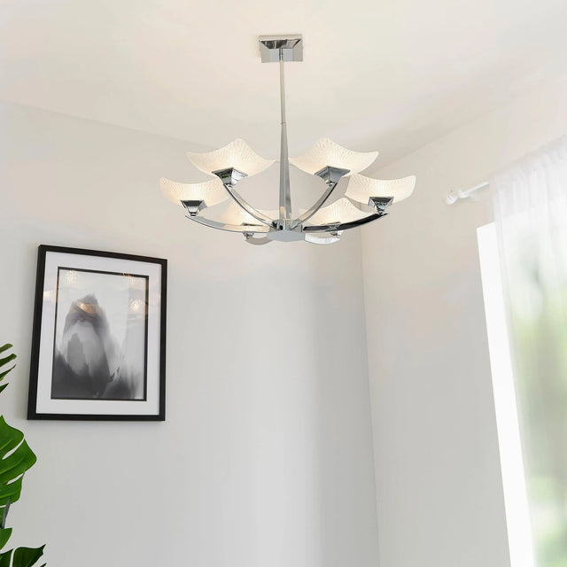 Endon Lighting - AYRES-6CH - Semi flush Light