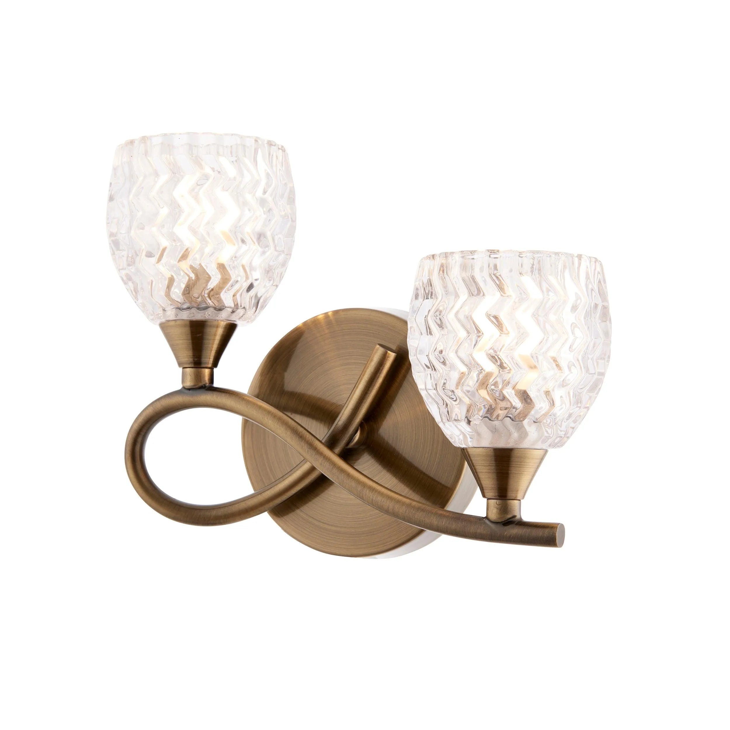 Endon Lighting - BOYER-2WBAB-L - Wall Lights