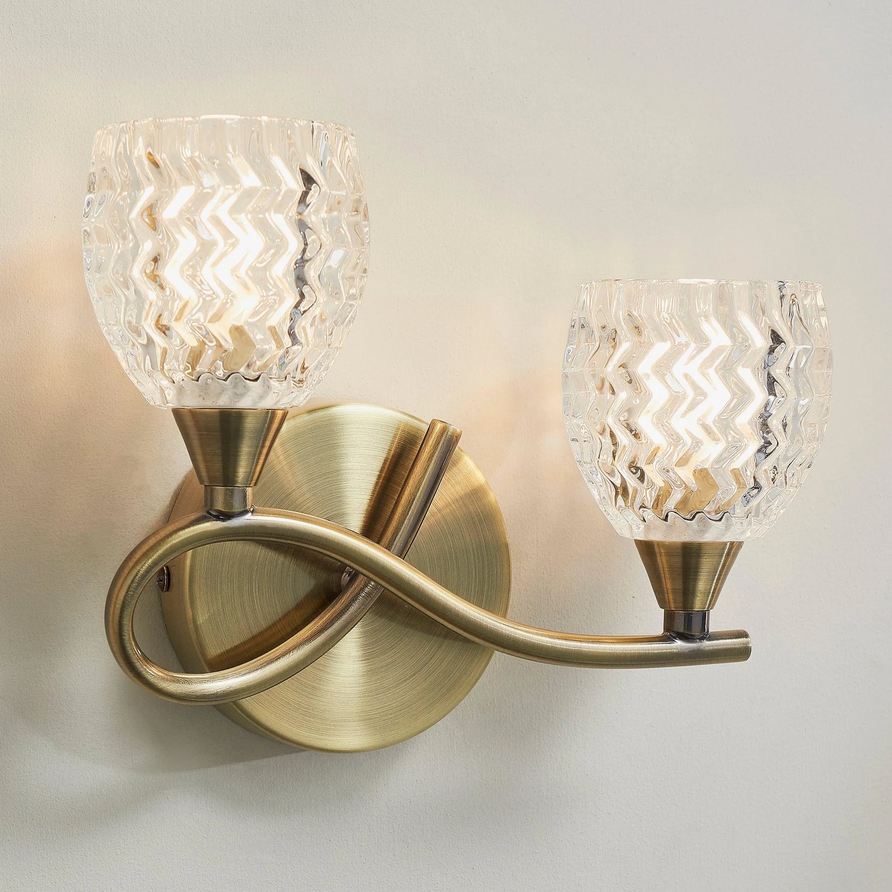 Endon Lighting - BOYER-2WBAB-L - Wall Lights