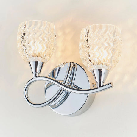 Endon Lighting - BOYER-2WBCH-L - Wall Lights