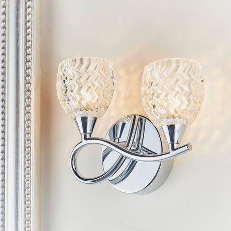 Endon Lighting - BOYER-2WBCH-L - Wall Lights