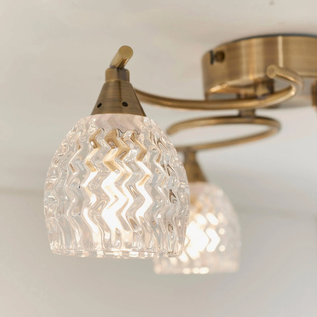 Endon Lighting - BOYER-3AB - Semi flush Light