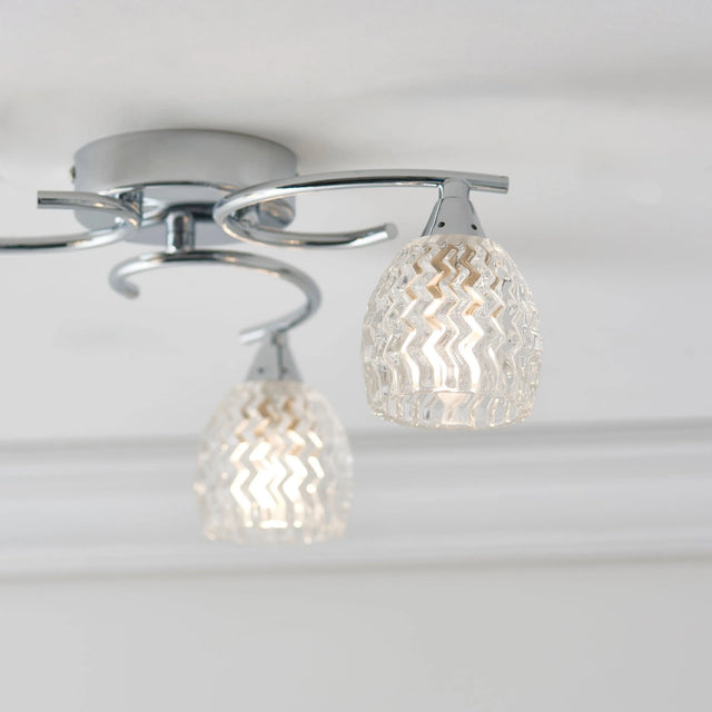 Endon Lighting - BOYER-3CH - Semi flush Light