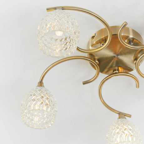Endon Lighting - BOYER-5AB - Semi flush Light