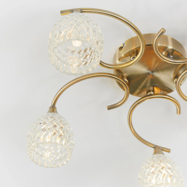 Endon Lighting - BOYER-5AB - Semi flush Light