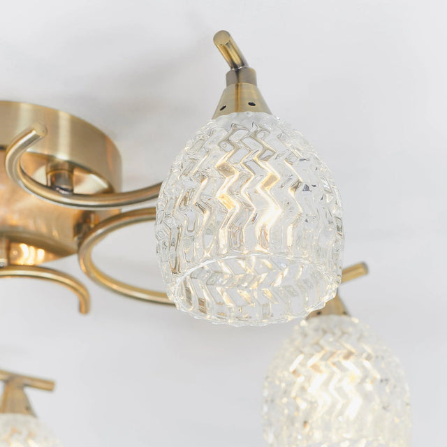 Endon Lighting - BOYER-5AB - Semi flush Light