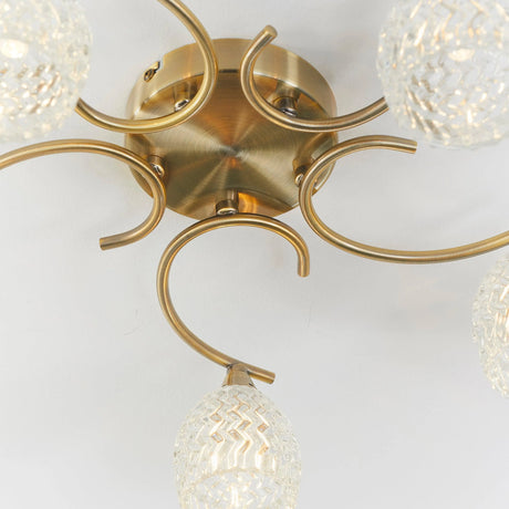 Endon Lighting - BOYER-5AB - Semi flush Light