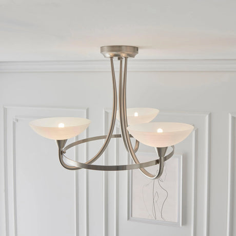 Endon Lighting - CAGNEY-3SC - Semi flush Light